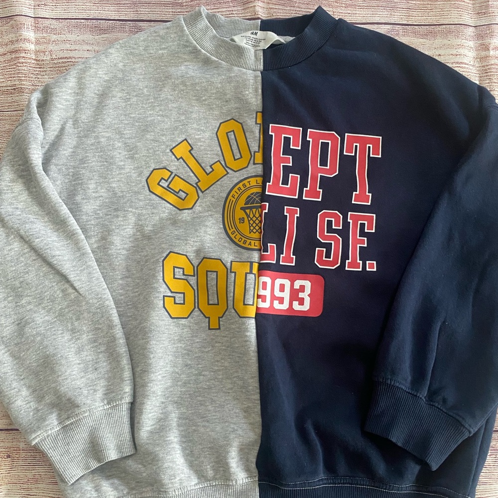 Varsity-Inspired H&M Sweatshirt 8-10 Years